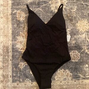 XS NWT black Lululemon one piece swimsuit